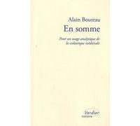 En somme Alain Boureau (Auteur)
