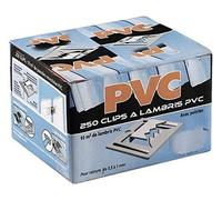 EN STOCK 250 SYSTEME DE FIXATION A CLIPS + CLOUS POUR LAMBRIS PVC PLASTIQUE MURAL OU FIXATION SOL PLAFOND