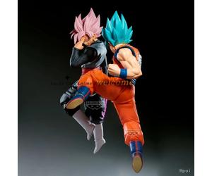 En stock, figurines originales BANPRESTO MATCH MAKERS Dragon Ball Chou Son Gokuu VS GOKU BLACK SUPER SAIYAN ROSÉ Zamasu Son Gokuu