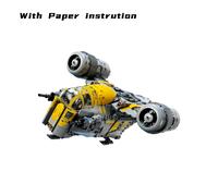 En stock, nouveau kit de modification MOC Razor Crest de 930 pièces, blocs de construction de vaisseaux spatiaux Star Wars, jouet éducatif pour la famille, décoration, cadeau 5447b