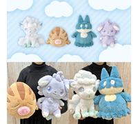 En stock, Pokémon authentiques Série de peluches douces et câlines Espeon Pupitar Munchlax Alolan Vulpix Peluche de 35 cm Jouet de collection Espeon