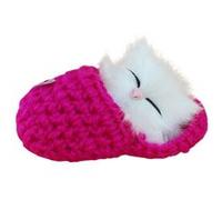 En stock Simulation Cat vocaliser Meow Meow Chaussons chaton en peluche Jouets Doll Pealer36 G