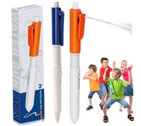 En stylo 2pcs qui pulvérise en eau portable en plastique pistolet à pistolet et au pistolet amusant des stylos rétractables avec un arbreur double usage des stylos drôles pour l'écriture et la p