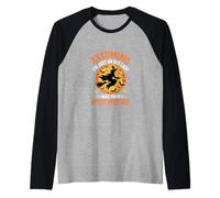 en supposant Que Je ne suis qu'une Vieille sorcière d'halloween Manche Raglan
