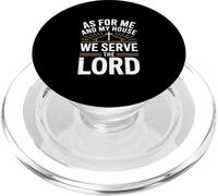 en Tant Que Maison, Nous servons Le Seigneur Christian Dad PopSockets PopGrip pour MagSafe