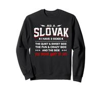 en Tant Que slovaque, J'Ai 3 côtés drôle de nationalité Humour Course Sweatshirt
