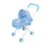 en tissu métallique 24 x 44 x 55 cm pliable avec Awning - Pretend Play Carriage pour filles, jouet de jeu de rôle pour la préschool