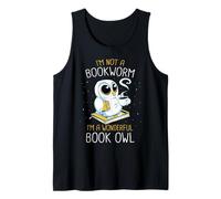 en Train de Lire, Je ne suis Pas Un ver de bibliothèque, Je suis Un Merveilleux Hibou Débardeur