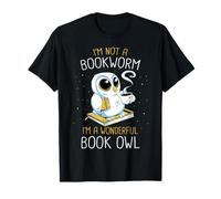 En train de lire, je ne suis pas un ver de bibliothèque, je suis un merveilleux hibou T-Shirt