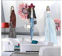 En Trois Dimensions Mode Défilé Beauté Boutique De Vêtements 3D Papier Peint Texture Soyeuse Intissé Salle à Manger Bureau D'étude Canapé Chambre Salon TV Mur-350cm×256cm
