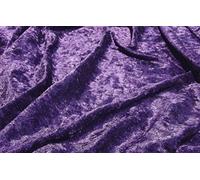 En Velours écrasé en velours Tissu-Raisin, violet, 1Mtr - 150cmx100cm