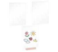 en verre acrylique - épaisse de 3 pièces - Transparent - épaisse de rechange pour la fabrication de panneaux, projets, invitations de mariage, gravure, décoration d'intérieur