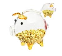 en verre - en forme de cochon | Petite transparente incassable pour , garçons, filles, anniversaire, Noël