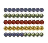 en Verre Faits à la Main - sphères de décoration de Couleur Assortie, Perles de planète créative | Petits marbres Brillants Garniture en Vase, Accent de cuve à Pois