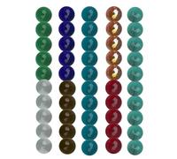 en Verre Faits à la Main - sphères de décoration de Couleur Assortie, Perles de planète créative | Petits marbres Brillants Garniture en Vase, Accent de cuve à Pois
