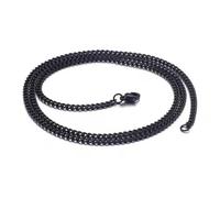 en Vrac 5pcs en Acier Inoxydable en Argent/Or/Noire de chaîne de chaîne 1,5 mm / 2 mm 18 ''