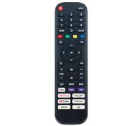 EN2J30H Télécommande de rechange compatible avec Hisense Vidaa TV 65A60H 50A6010GMV 55A60H 55H6G 55H77G 55V6G 55A60G 43A6070GMV 40H55G 40A4HV 65V6G 50H6G 40H6G 40A4HV 0A4GV 50H77G 50A60G 50A60GMV