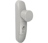 Poignée à bouton fixe pour serrure antipanique - EN 3600 gris alu JPM