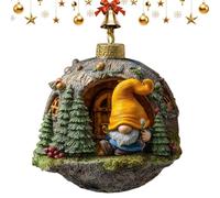 EN42572 Decorative Christmas Gnomes - Christmas Ornaments | 2D Cute Holiday Decorations for Home, Hanging Ornaments Accessories with Festive Designs, Novelty Decorations, Gnomes Ornament for Holiday