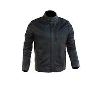 Enab Clothing Jack Never Go Back Tom Reacher Cruise Veste de moto en similicuir pour homme Noir, Noir , XS