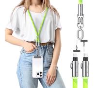 enablink Chaîne universelle pour téléphone portable, Handy Lanyard, Convient pour tous les smartphones, 60W USB C vers C câble de chargement Bande de téléphone portable Réglable et amovible Vert