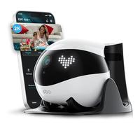 Enabot EBO Air 2 FamilyBot Caméra de Surveillance Intelligente 2K, Robot avec Auto-Charge, Robot Patrouille pour Surveillance à Domicile, Caméra Chien sans Fil et Caméra Chat avec Vision Nocturne