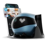 Enabot EBO Air 2 FamilyBot Robot de Surveillance Intelligent, 2K, avec Auto-Charge, pour la Surveillance Domestique, caméra sans Fil pour Chien et Chat, avec Vision Nocturne, Audio 2 Voies (Bleu)