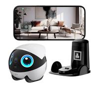 ENABOT EBO Air 2 Plus Robot compagnon avec configuration haut de gamme et vision nocturne 3K - Blanc lunaire