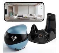 Enabot EBO Air 2 Robot compagnon avec surveillance en temps réel intelligente et interaction à distance avec les animaux - Bleu geai