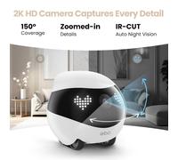 Enabot EBO Air 2 Robot de compagnie (blanc colombe)