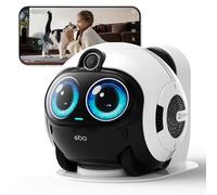 Enabot EBO Max FamilyBot - Robot Caméra 4K, IA Multimodale, Interaction Personnalisée, Vidéo Bidirectionnelle avec Engagement Familial - pour la Famille et Les Animaux