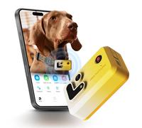 Enabot EBO ROLA PetTracker | GPS pour chiens - Localisateur pour chiens avec GPS - Tracker d'activité - Jaune