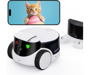 ENABOT Rola PetPal Robot caméra pour animaux avec surveillance en temps réel et interaction à distance