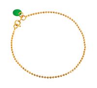 Enamel Ball Chain Green Bracelets 18 ct. Argent B16G-Green - Femme - Argent 925
