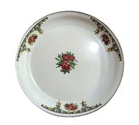 Enamel Thickened Plate Tea Dried Fruit Tray Round Household Vegetable Trays Kebab Large Plates Chicken Pour Fondue Et Barbecue