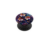 EnamelFlower Vibrant Blossoms Colorful PopSockets PopGrip Adhésif