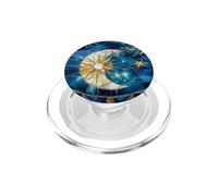 EnamelNightsky Celestial Watercolor Enamel Sun PopSockets PopGrip pour MagSafe