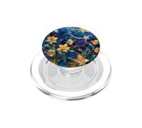 EnamelStar Mosaic Glass Blue Floral PopSockets PopGrip pour MagSafe