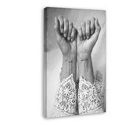 Enartly Affiches et impressions Amore in bianco e nero e guerriero Retro Fashion Print Picture Paintings per la decorazione della camera da letto del soggiorno 30 * 50cm Senza Cornice