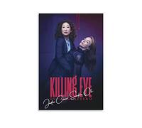 Enartly Affiches et impressions Jodie Comer Sandra Oh Poster Arredamento Casa Decorativo Soggiorno Camera da letto 40 * 60cm Senza Cornice