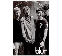 Enartly Impression sur toile Affiche Alternative Rock Band Blur Rock Music Poster Arredamento Casa Decorativo Soggiorno Camera da letto 60 * 90cm Senza Cornice