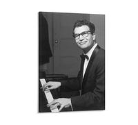Enartly Impression sur toile Affiche Dave Brubeck Musicista Vita Foto Play Pianoforti Poster Soggiorno Camera da letto Pittura Opera d'arte 30 * 50cm Senza Cornice