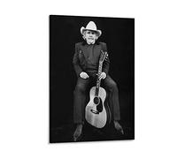 Enartly Impression sur toile Affiche Merle Haggard The Great Musician Poster Canvas Wall Art Room Pictures for Bedroom Gifts Decor 30 * 50cm Senza Cornice