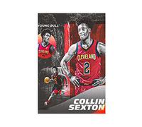 Enartly Peintures Sur Toile Collin Sexton Basket Atleta veterano Poster sportivo Soggiorno Camera da letto Pittura Opera d'arte 60 * 80cm Senza Cornice