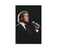 Enartly Toile Oeuvre Peinture Julio Iglesias Tela decorativa Arte della parete Soggiorno Poster Camera da letto 60 * 90cm Senza Cornice