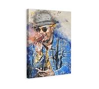 Enartly Toile Oeuvre Peinture Rapper Ne Yo Singer Pop Poster Canvas Wall Art Pictures for Bedroom Wall Art Gifts Decor 60 * 90cm Senza Cornice