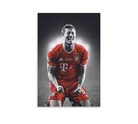 Enartly Toile Peinture Robert Lewandowski 1 poster Art Deco Picture Print per camera da letto Hoom Decor per ragazze adolescenti 60 * 90cm Senza Cornice