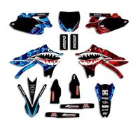 ENARUI Kit Deco Autocollant pour Yamaha 450 YZF YZ450F 2010 2011 2012 2013 et Numéro Personnalisé Gratuit
