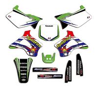 ENARUI Kit Déco Autocollant Stickers Compatible avec Kawasaki 125 250 KX KX125 KX250 1994 1995 1996 1997 1998