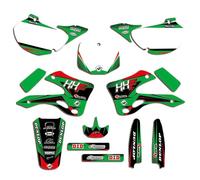 ENARUI Kit Déco Autocollant Stickers Compatible avec Kawasaki 125 250 KX KX125 KX250 1999 2000 2001 2002